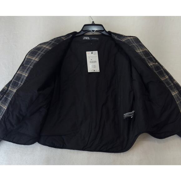 Zara Plaid Puffer Jacket - Picture 6 of 13